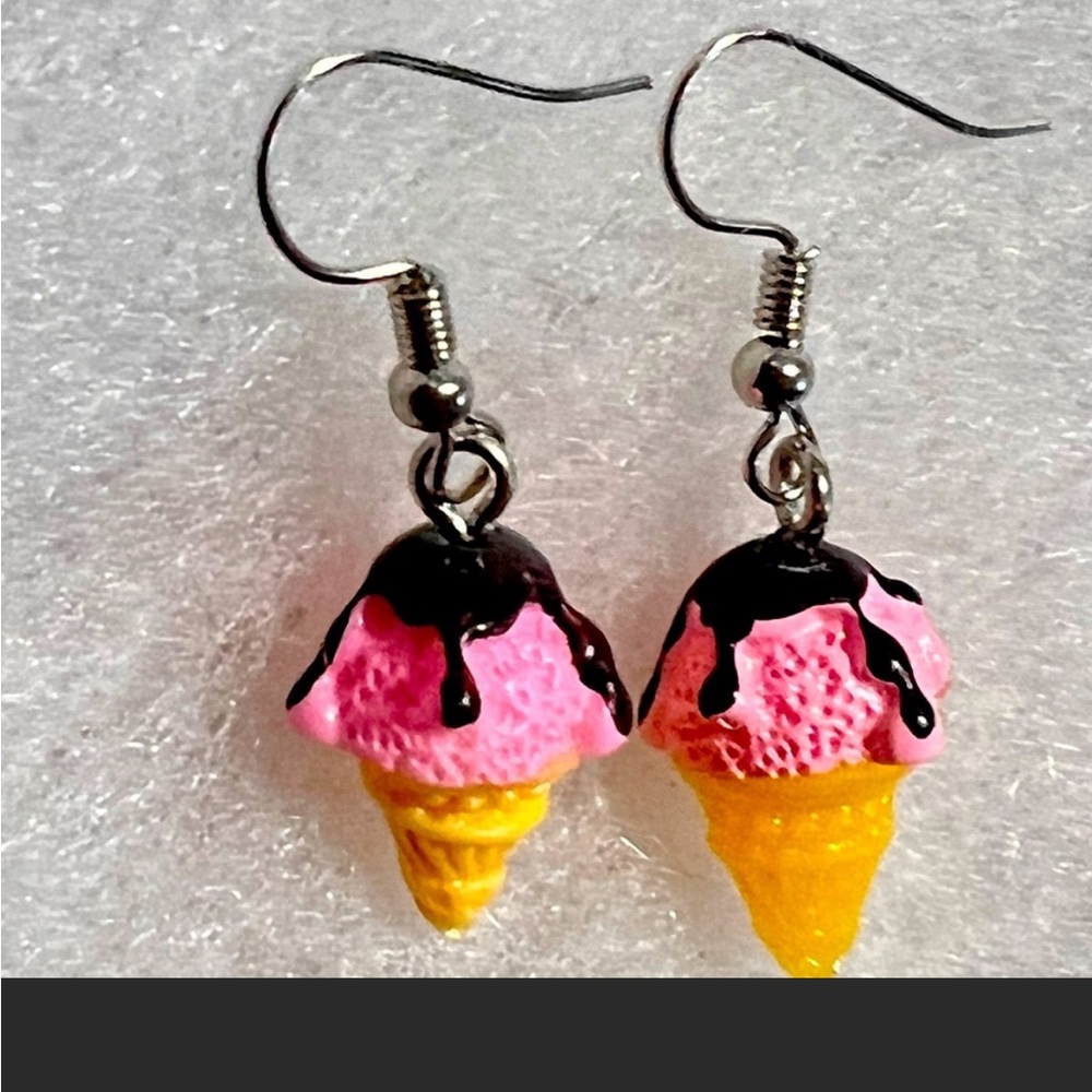 Chocolate covered ice cream cones